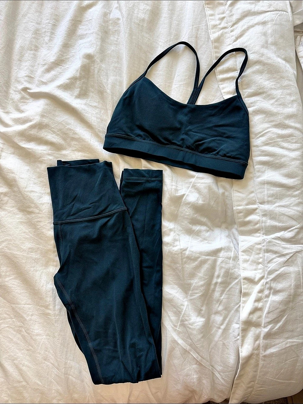 lululemon Align Pant & Y Flow Bra Set Indochine Blue